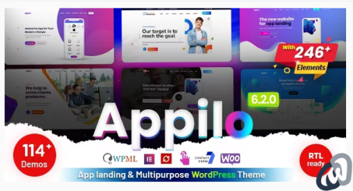 Appilo App Landing Page WordPress Theme