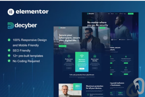 Decyber Cyber Security Services Elementor Template Kit