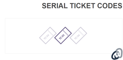 Tickera Serial Ticket Codes