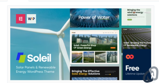 Soleil Solar Panels Renewable Energy WordPress Theme