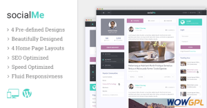 MyThemeShop socialMe WordPress Theme