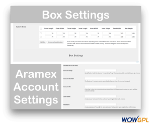 WooCommerce Aramex Plugin for Shipping Account and Box Settings 722x595 1