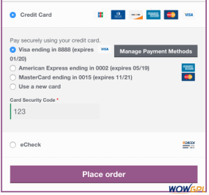 woocommerce authorize net saved card checkout 2