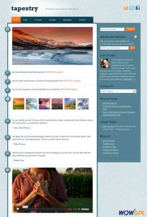 tapestry wordpress theme