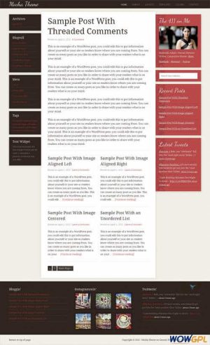 mocha 2 wordpress theme