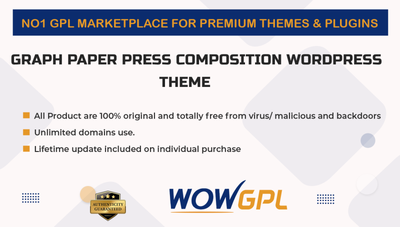 Graph Paper Press Composition WordPress Theme