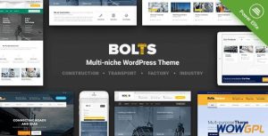 Bolts v1.6.2 WordPress Theme for Construction Transport and similar Business