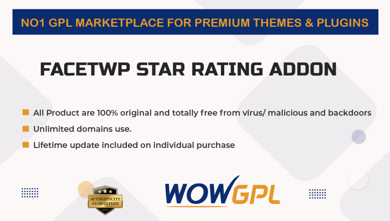 FacetWP Star Rating Addon
