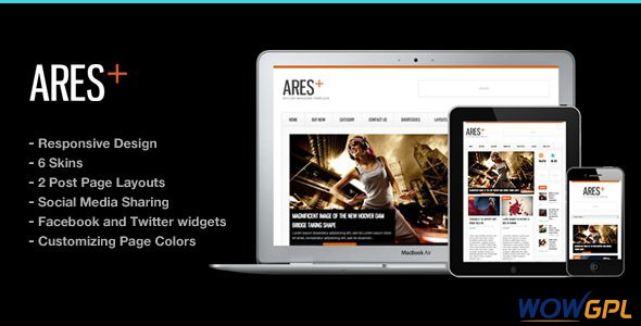 Ares Blog Magazine Newspaper Template 1 01 Cover. large preview