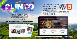 Clinto HTML5 Responsive WordPress Theme for Events