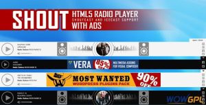 prev Shout html5 radio player with ads