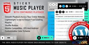 PREV Sticky Music Player WP