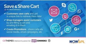 Save Share Cart for WooCommerce