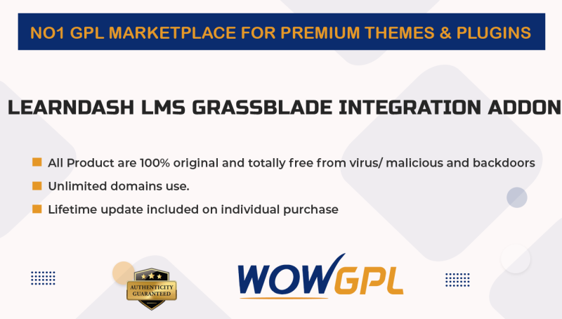 LearnDash LMS GrassBlade Integration Addon