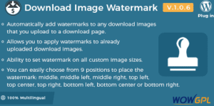 Easy Digital Downloads Download Image Watermark
