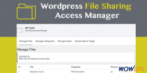 Wordpress File Sharing Plugin