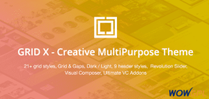 GRID X Creative MultiPurpose WordPress Theme