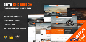 Auto Showroom Car Dealership WordPress Theme