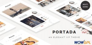 Portada Elegant Blog Blogging WordPress Theme