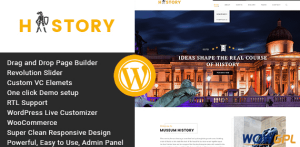 History Museum Exhibition WordPress Theme