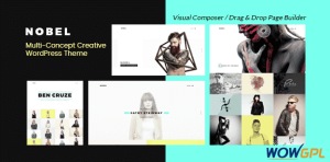 NOBEL Minimal Multi Concept WordPress Theme