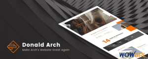 Donald Arch Creative Architecture WordPress Them