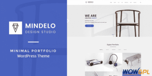 Mindelo Minimal Portfolio WordPress Theme