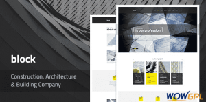 Block Construction Architecture WordPress Theme