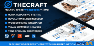 TheCraft Responsive Multipurpose WordPress Theme
