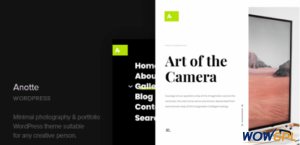 Anotte Horizontal Photography WordPress Theme