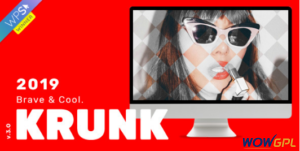 Krunk Brave Cool WordPress Blog Theme