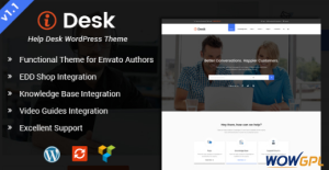 iDesk HelpDesk WordPress Theme
