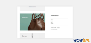 Samanta Minimal Portfolio WordPress Theme