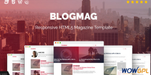 BlogMag Responsive Blog and Magazine WordPress Theme