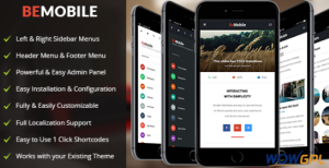 Be Mobile Mobile WordPress Theme WooCommerce