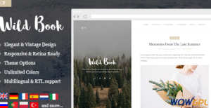 Wild Book Vintage Blog Portfolio Theme