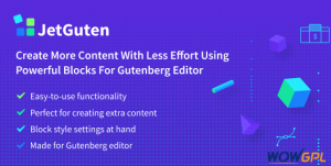 JetGuten Blocks Set Addon for Gutenberg Editor