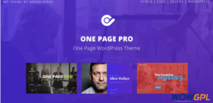 One Page Pro Multi Purpose OnePage WordPress Theme