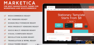 Marketica eCommerce and Marketplace WooCommerce WordPress Theme