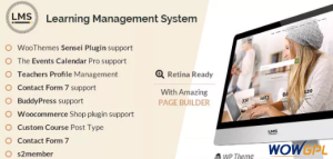 LMS Learning Management System Education LMS WordPress Theme