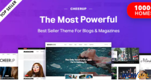 CheerUp Blog Magazine WordPress Blog Theme