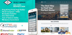 Realtyspace Real estate WordPress Theme