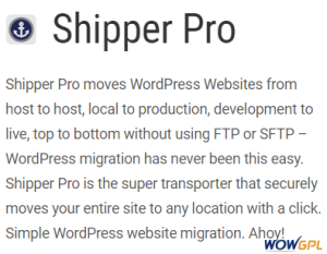 WPMU DEV Shipper WordPress Plugin