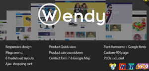 Wendy Multi Store WooCommerce Theme