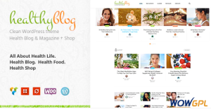 Healthy Living Blog with Online Store WordPress Theme