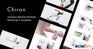 Chiron Creative Minimal Bootstrap 4 Portfolio Template