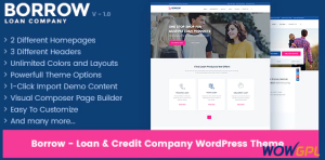 Borrow Loan Company Responsive WordPress Theme