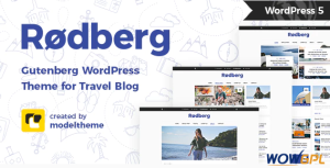 Rodberg Travel Blog WordPress Theme Gutenberg Compatible