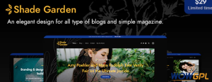 ShadeGarden Creative Blog WordPress Theme