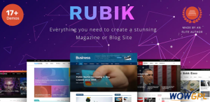 Rubik A Perfect Theme for Blog Magazine Website